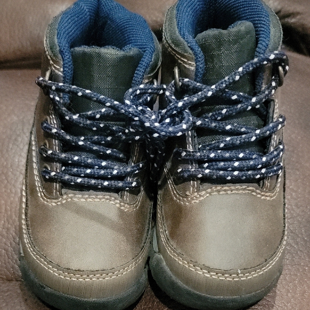 Carter's Brown and Blue Ankle Boots with Rugged Sole